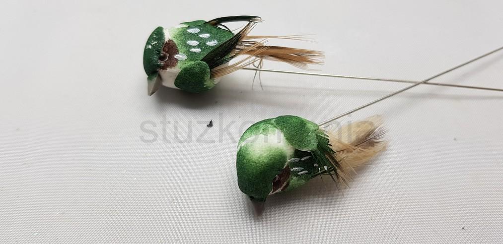 Zápich vtáčik 3 cm zelený 81